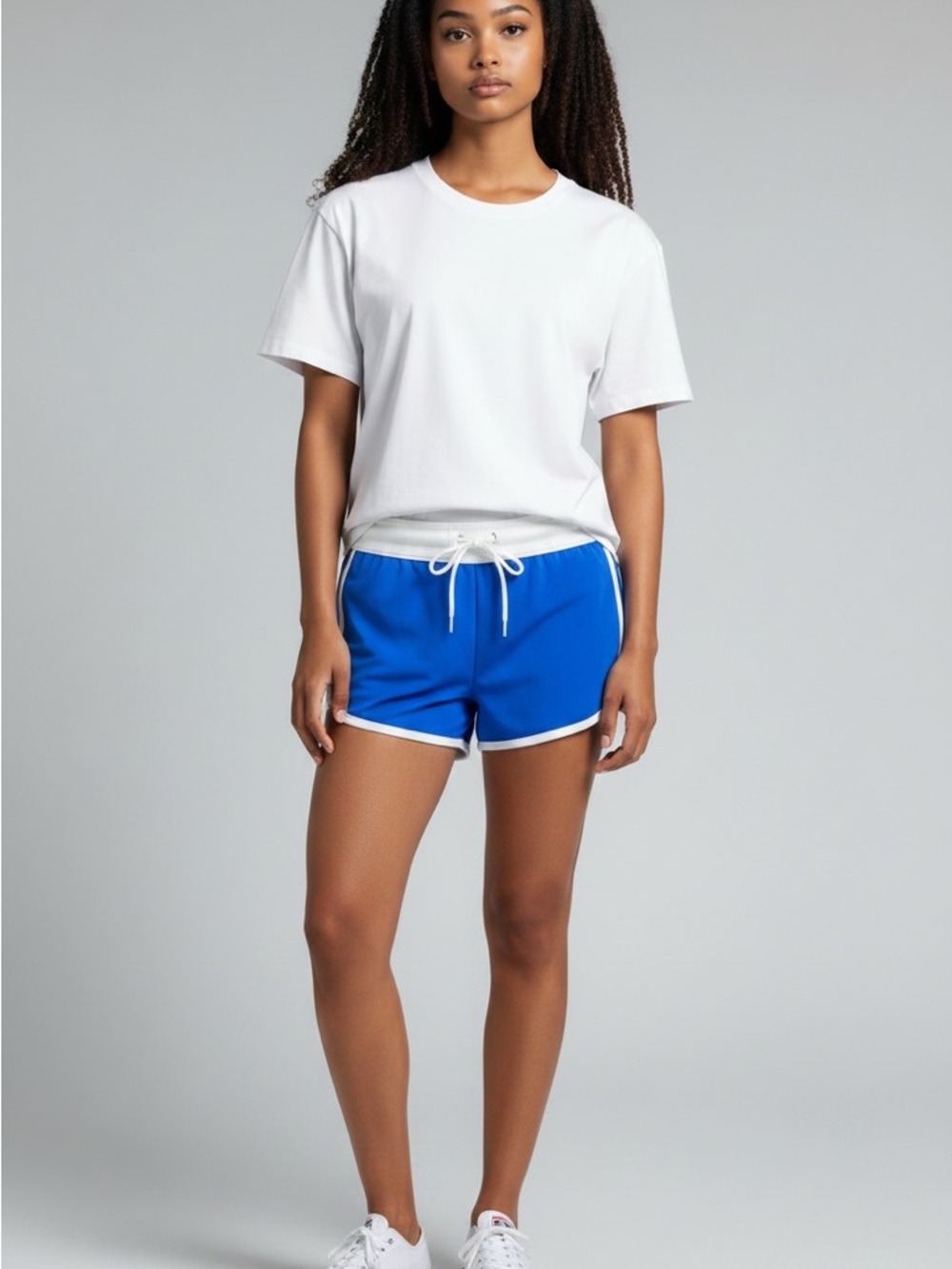 No Boundaries - EC - Royal Blue Swim Shorts with White Trim
